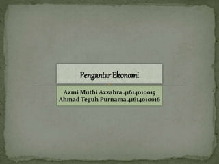 Pengantar Ekonomi
 