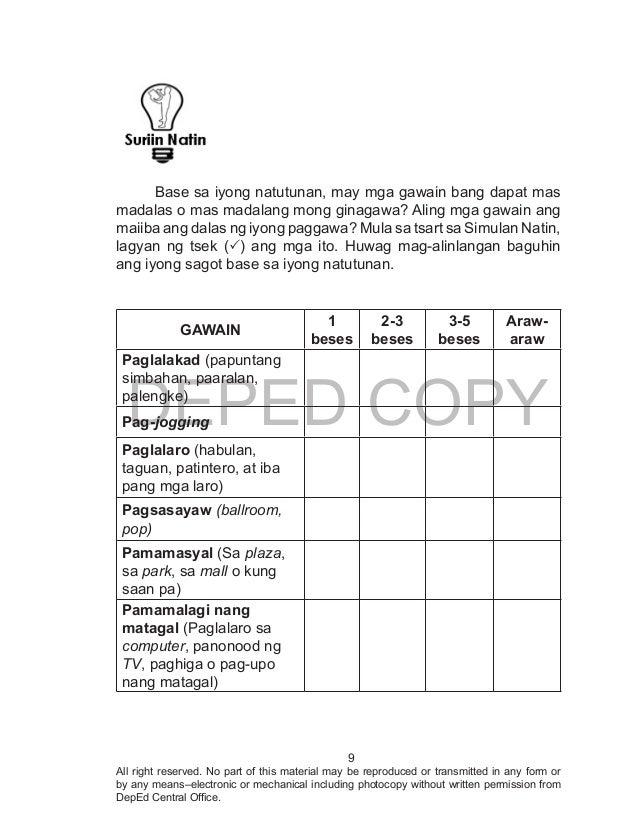 K TO 12 GRADE 4 LEARNER’S MATERIAL IN PHYSICAL EDUCATION (Q1Q4)