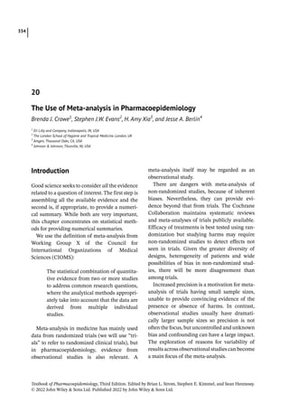 Pharmacoepidemiology & pharmacoeconomics