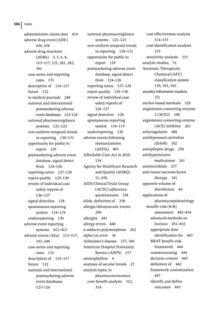 Pharmacoepidemiology & pharmacoeconomics