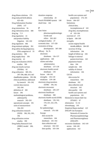 Pharmacoepidemiology & pharmacoeconomics