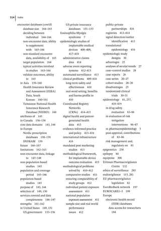 Pharmacoepidemiology & pharmacoeconomics