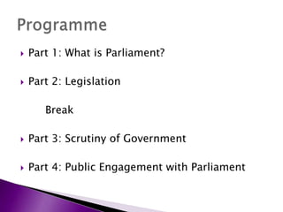 Parliament Explained: Civil Service Communicators | PPTX