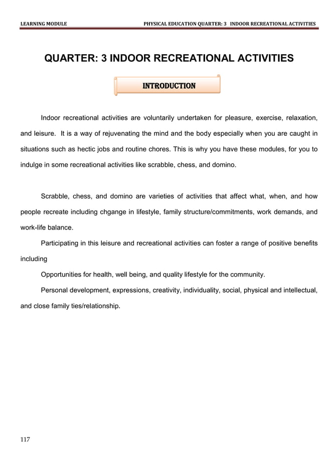 Grade 8 PE module(Q3) | PDF