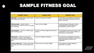 SAMPLE FITNESS GOAL
 
