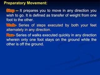 Preparatory Movement:
 
