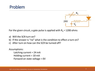 Power Electronics - Silicon controlled rectifiers | PDF