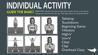 Guessing Motion PE10-Q4-PPT_Lesson 2 (Basic Cheer Motion).pptx