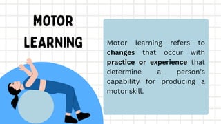 Applied Motor Control and Learning exercise sports and dance | PDF