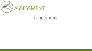 ASSESSMENT
15 QUESTIONS
 