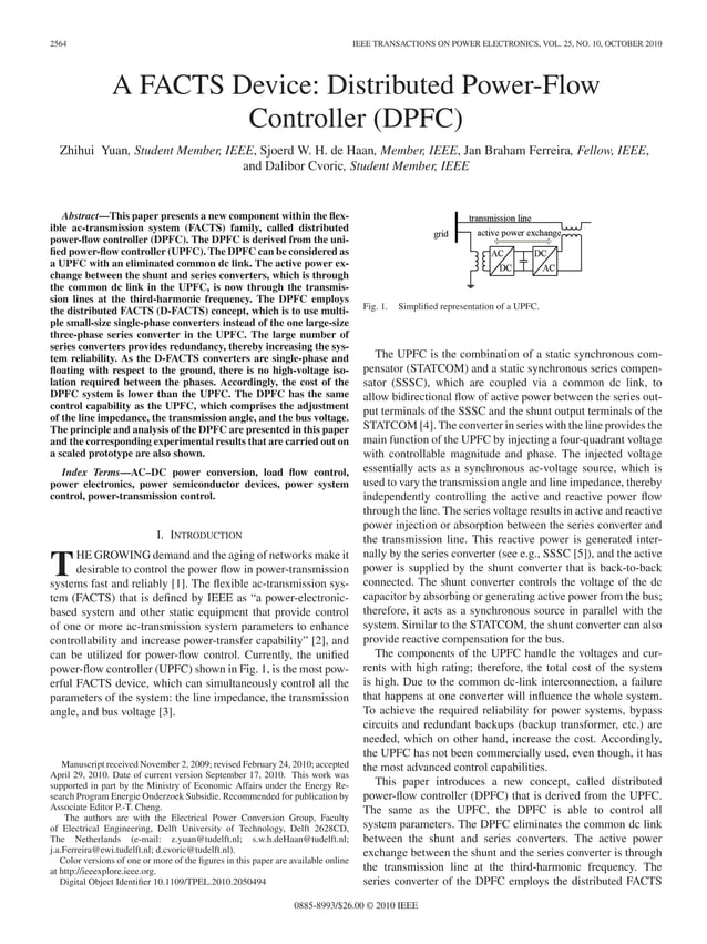Pe 2010 2510a facts device distributed power flow controller PDF