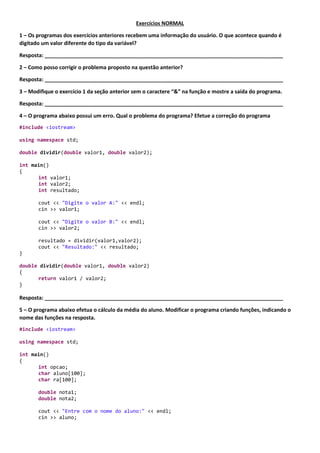 {
for (int i=0;i<100;i++)
{
if (lista_produtos[i] == 'V')
{
lista_produtos[i] = produto;
cout << "Produto inserido com sucesso !!";
getch();
break;
}
}
}
void listar_produto()
{
for (int i=0;i<100;i++)
{
switch (lista_produtos[i])
{
case ARROZ:
cout << "Arroz" << endl;
break;
case FEIJAO:
cout << "Feijão" << endl;
break;
case REFRIGERANTE:
cout << "Refrigerante" << endl;
break;
}
}
getch();
}
Entrada:
Saída:
 