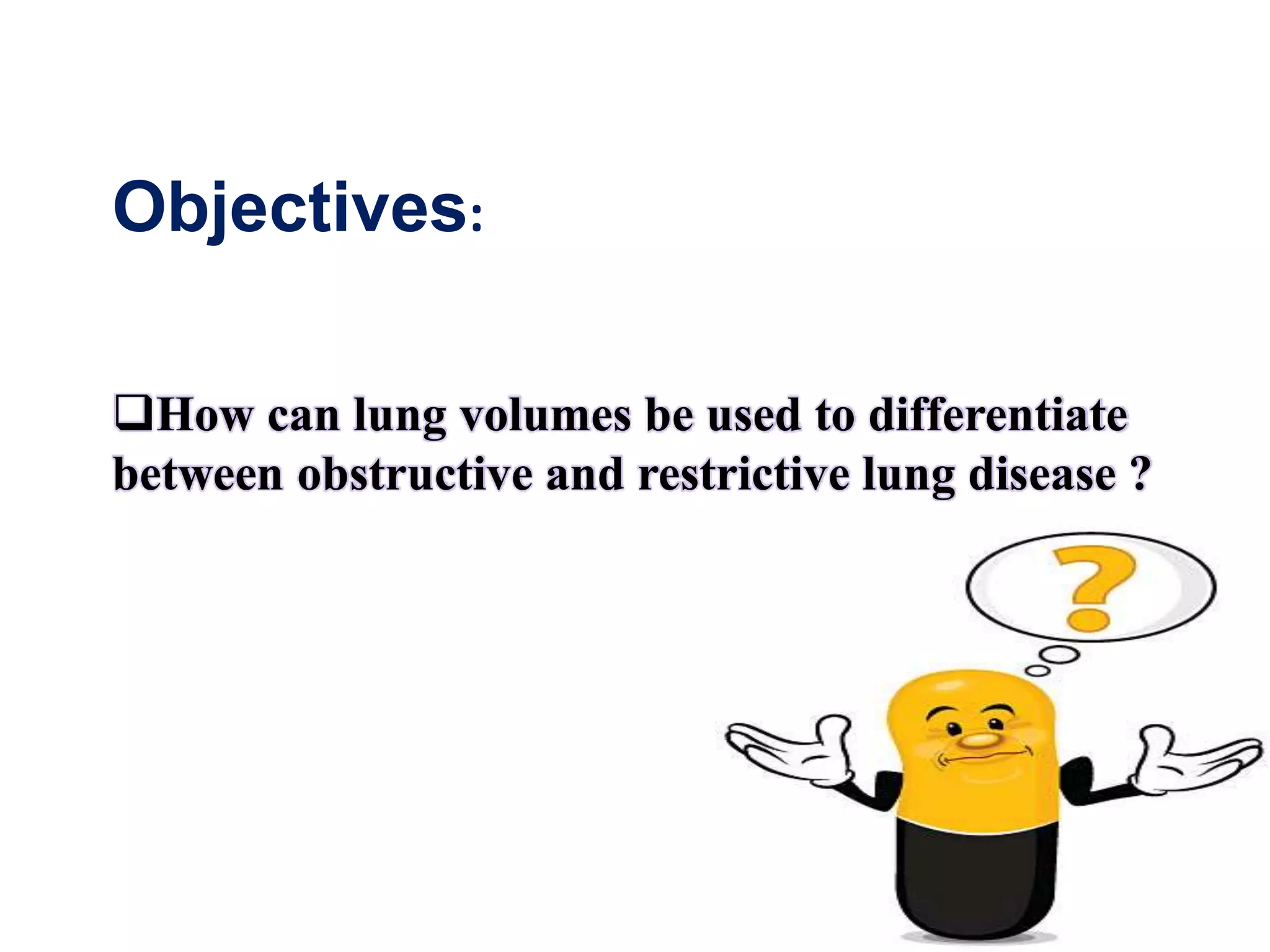 obstructive & restrictive lung disease | PPTX