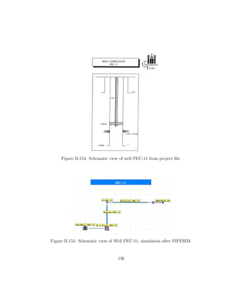 Figure B.153: Schematic view of well PEC-11 from project ﬁle.




Figure B.154: Schematic view of Well PEC-11, simulation after PIPESIM.


                                 136
 