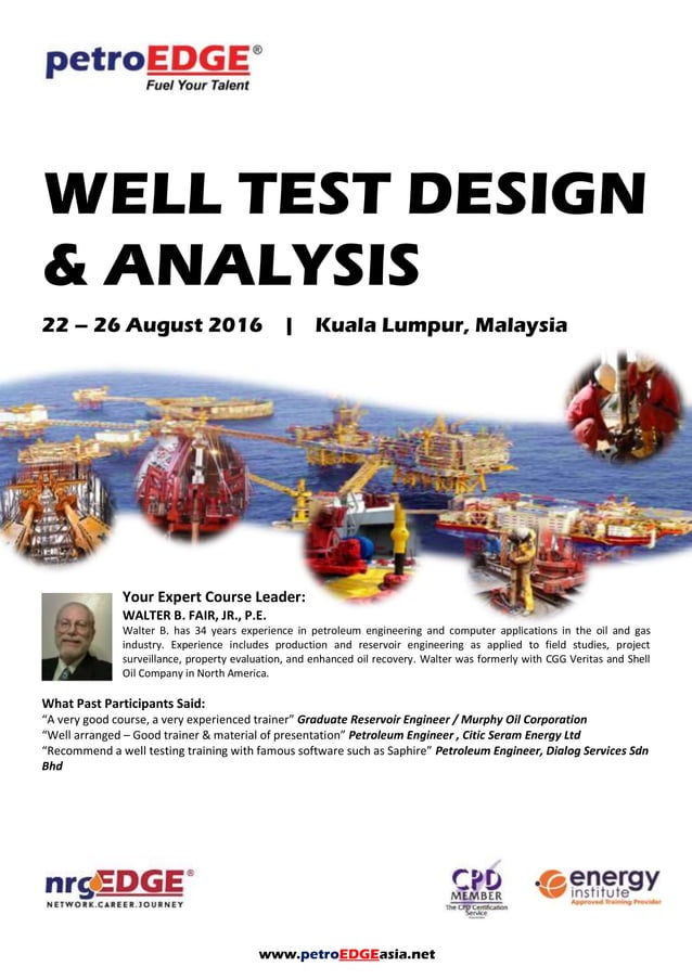 Well Test Design and Analysis PDF