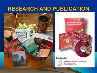 RESEARCH AND PUBLICATIONRESEARCH AND PUBLICATION
 
