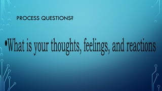 PROCESS QUESTIONS?
 