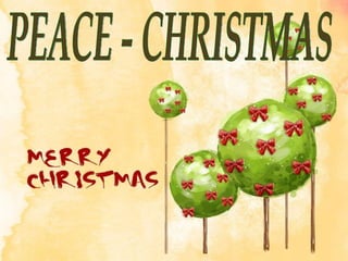 PEACE - CHRISTMAS 