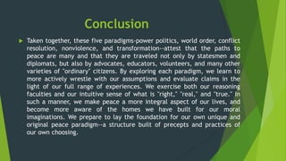 Peace Paradigm in the Philippines | PPTX