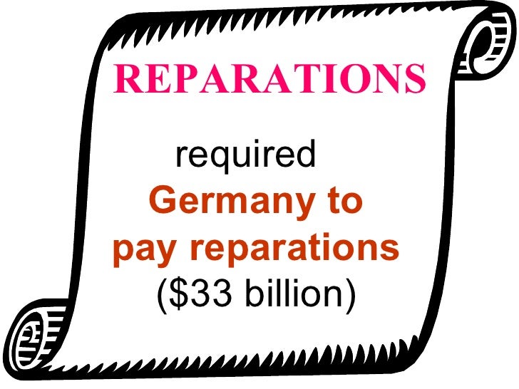 How Much Did Germany Pay For Ww1