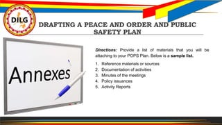 Peace Order Sample PEACE AND ORDER AND PUBLIC SAFETY PLANNING-2022.pptx