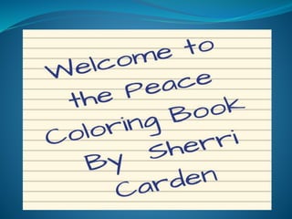 Peace coloring book
