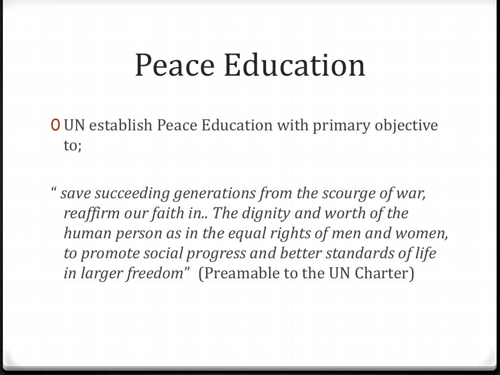 Peace Education