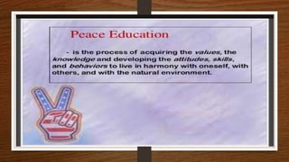 Peace education | PPTX