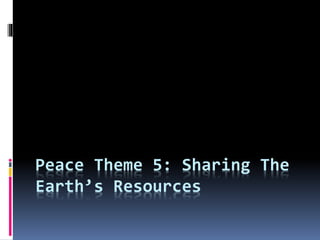 Peace Education | PPTX