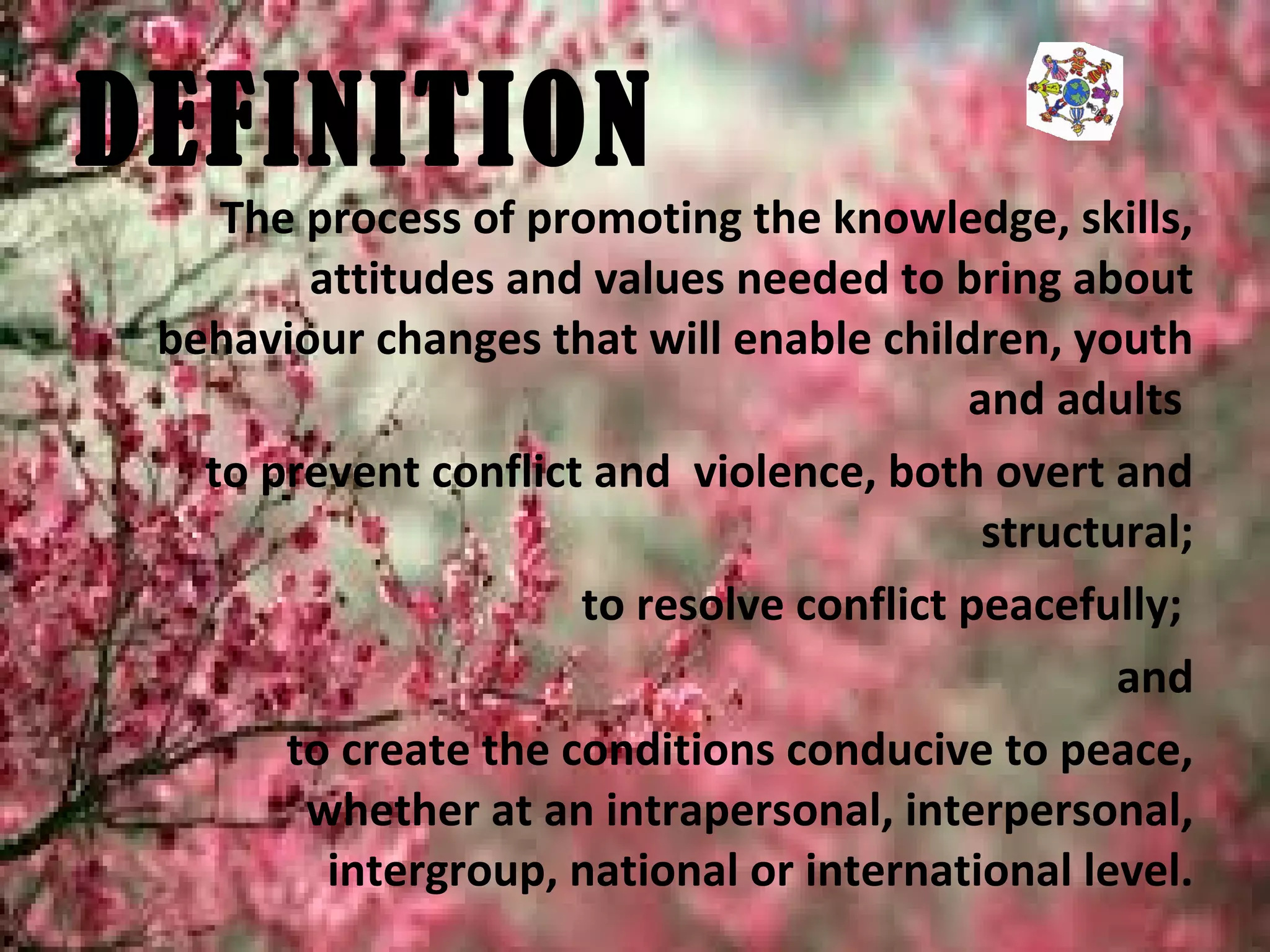 Peace education in schools | PPT