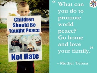 Peace education in schools