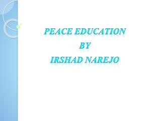 Peace education | PPTX