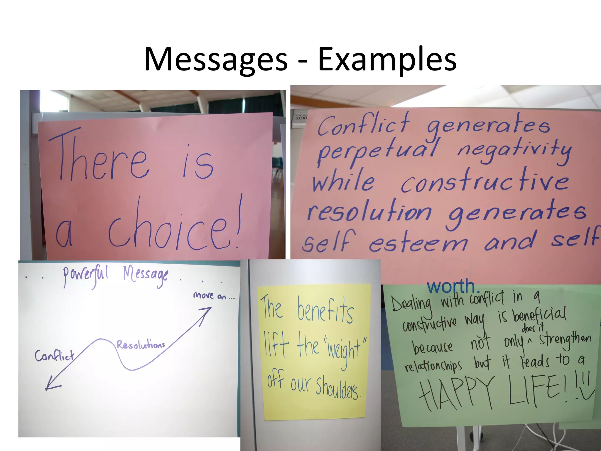 Messages - Examples




                 worth.
 