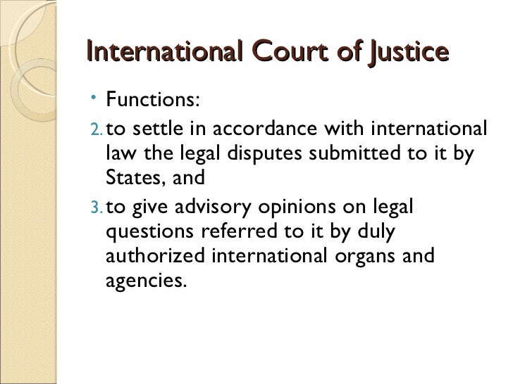 Peaceful Settlement of International Disputes