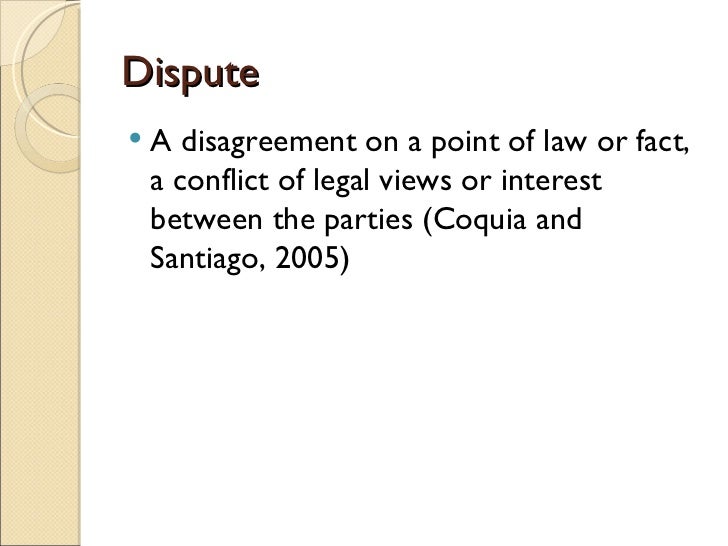 Peaceful Settlement of International Disputes