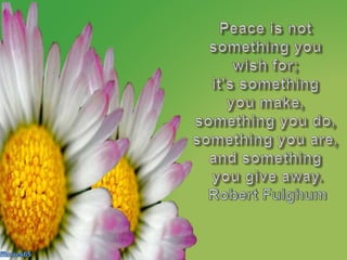 Peace is not