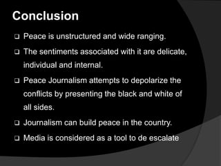 Peace journalism | PPTX