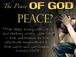 Engendered A The Peace of God | PDF