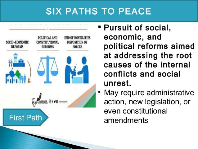 Peace process report