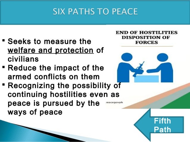 Peace process report