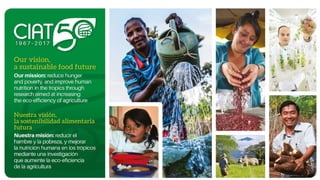 Peace, Rural Development, and Prosperity through agriculture research for development 