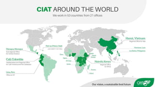 Peace, Rural Development, and Prosperity through agriculture research for development 