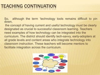 Assessment  continuationThe breadth of  Kaleidoscope prevents many instructors from using the program in its entirety. Peace  Valley NC Wise Owl is promoted as the web search portal of choice for students and  teachers in our schools.  Students are  encouraged to utilize the online media center to assist in research. NC Wise Owl is also promoted to teachers as a resource   for a variety of  professional resources such as online journals and as a source for web based resources.