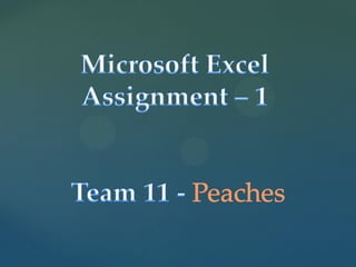 Microsoft Excel- basics | PDF