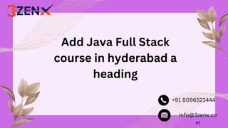 Java Full Stack course in Hyderabadey Aesthetic Watercolor Portfolio ...