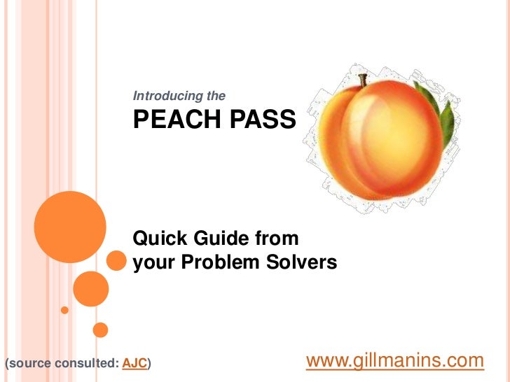 Atlanta's Peach Pass at a glance
