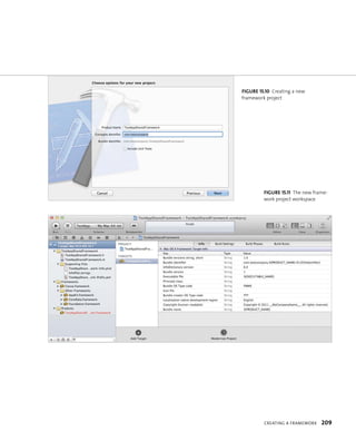 fiGURe 15 10 Creating a new 
framework project 
fiGURe 15 11 The new frame-work 
project workspace 
CreatIng a FrameWork 209 
 
