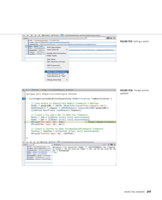fiGURe 17 15 Setting a watch 
fiGURe 17 16 The bar pointer, 
updated 
InspeCtIng memory 247 
 