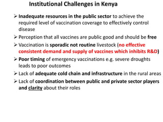 How the OIE PPP Guidelines can guide the greater involvement of the private sector in livestock disease control in Kenya