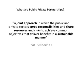 How the OIE PPP Guidelines can guide the greater involvement of the private sector in livestock disease control in Kenya